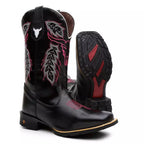 Bota Texana Feminina "Cara de Boi" Rosa - Esporatto