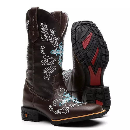 Bota Texana Feminina "Cruz Azul" - Esporatto